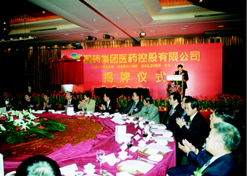 2003年1月16日，国药控股在上海威斯汀大饭店举行揭牌仪式